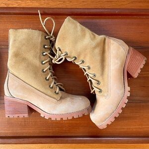 Jeffrey Campbell Havana Last Nubuck Shearling Lined Ankle Boots NWOB